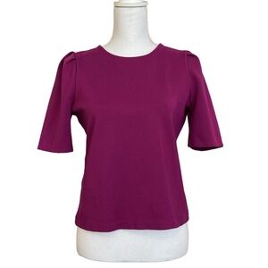 J Crew Puff Sleeve Top Size S